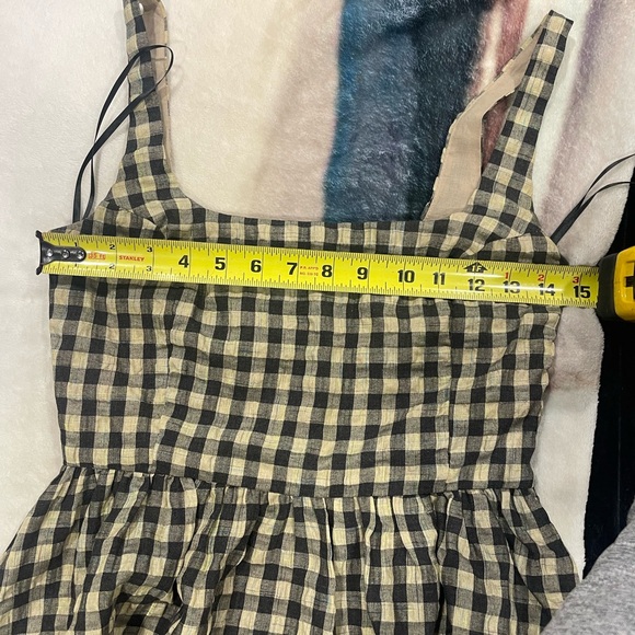 Princess Polly Tan and Black Checkered Maxi Dress 🖤💛🖤 - Picture 10 of 10